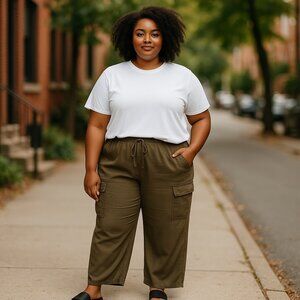 Tribal Tencel Cargo Pants NWT